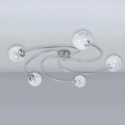 Budget 😉 Tosel ACTUELLE - Plafonnier multi bras métal aluminium ✨ -Atmosphera Soldes 5603950406806 2