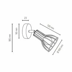 Budget 🧨 Paris prix Spot Mural Classique "Megan" 18cm Noir 😀 -Atmosphera Soldes 5901602348802 4