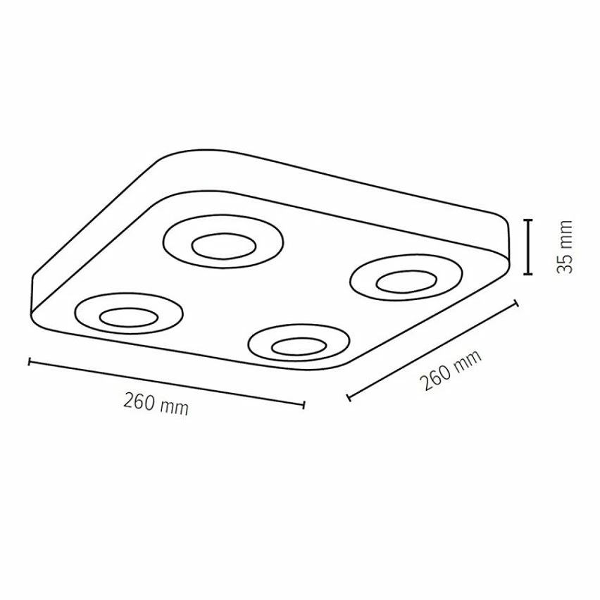 Meilleur prix ⌛ Paris prix Plafonnier 4 Spots "Sunniva" 26cm Chêne Huilé ⌛ 4 Meilleur prix ⌛ Paris prix Plafonnier 4 Spots "Sunniva" 26cm Chêne Huilé ⌛ – Image 2