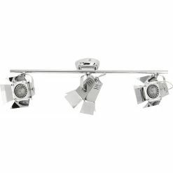 De gros 🧨 Britop Plafonnier Spot 3 Têtes LED "Photo" 57cm Chrome 🔔