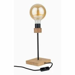 Nouveau 🎁 Paris prix Lampe à Poser Design "Chandelle" 30cm Naturel ❤️