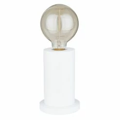 Remise 😀 Paris prix Lampe à Poser en Bois "Tasse" 16cm Blanc 🛒