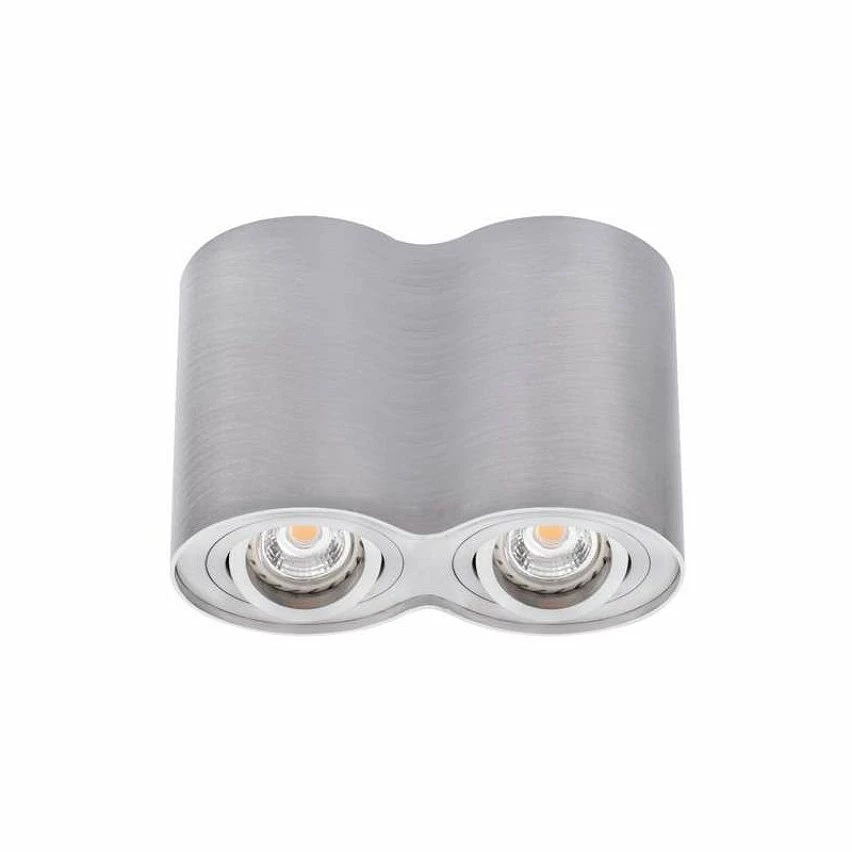 Coupon ⭐ Kanlux Plafonnier en Saillie BORD Double GU10 Orientable - Aluminium Brossé ❤️ 3 Coupon ⭐ Kanlux Plafonnier en Saillie BORD Double GU10 Orientable - Aluminium Brossé ❤️