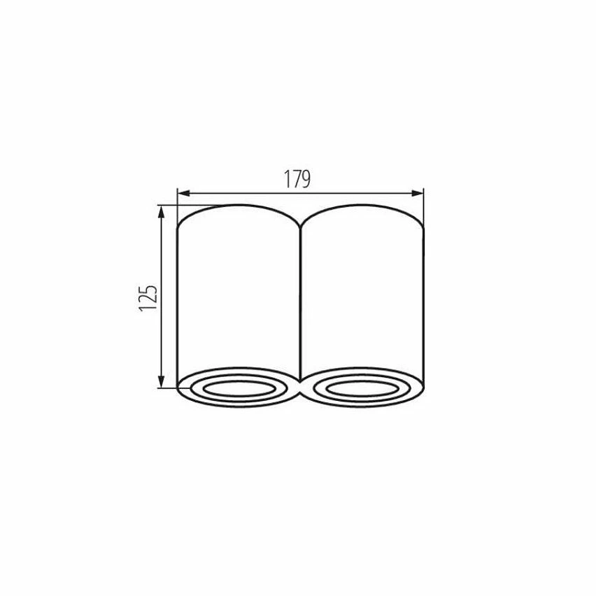 Coupon ⭐ Kanlux Plafonnier en Saillie BORD Double GU10 Orientable - Aluminium Brossé ❤️ 4 Coupon ⭐ Kanlux Plafonnier en Saillie BORD Double GU10 Orientable - Aluminium Brossé ❤️ – Image 2