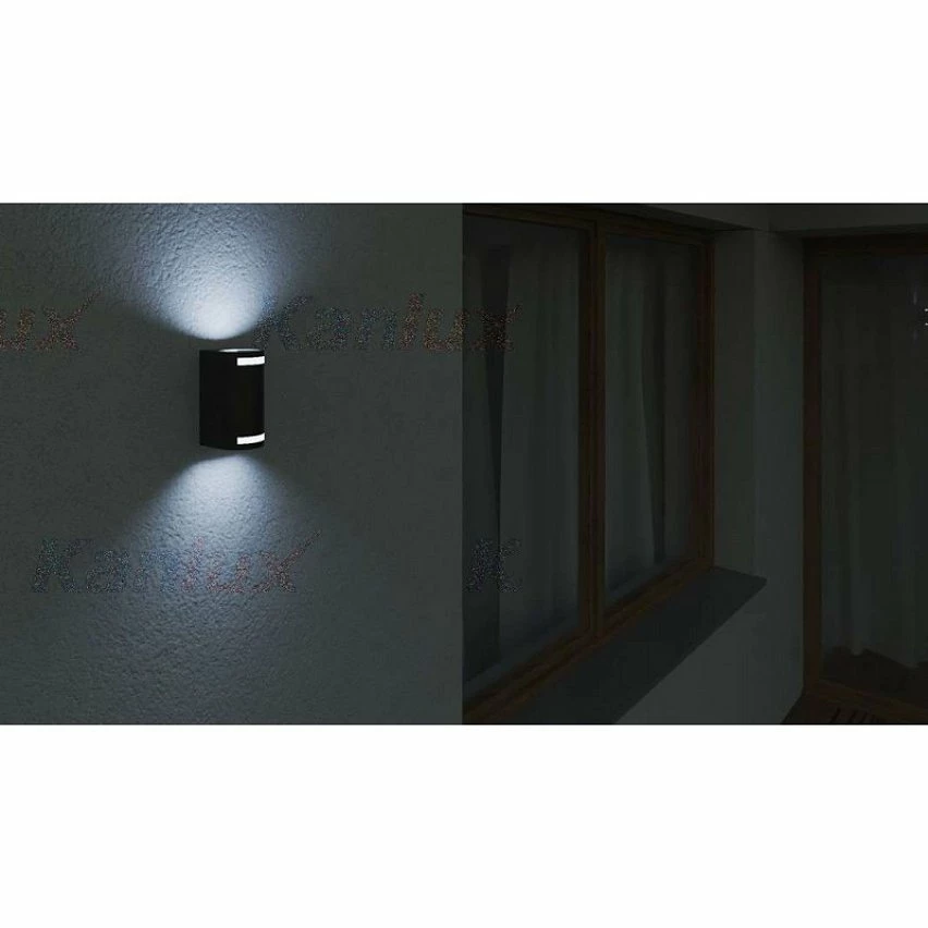 Budget 🎁 Kanlux Luminaire mural pour 2 ampoules GU10 étanche IP44 Noir ✨ 6 Budget 🎁 Kanlux Luminaire mural pour 2 ampoules GU10 étanche IP44 Noir ✨ – Image 4
