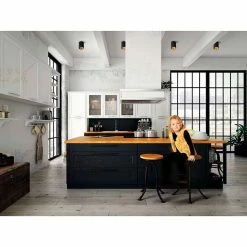 Remise 🧨 Kanlux Plafonnier saillie rond pour 1 ampoule GU10 Noir 👍 -Atmosphera Soldes 5905339275677 3