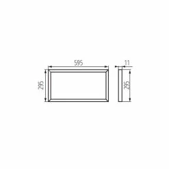 Meilleur prix 🌟 Kanlux Dalle LED BRAVO 28W UGR19 Cadre Blanc 600x300mm Blanc Neutre 4000K 😉 -Atmosphera Soldes 5905339285515 4