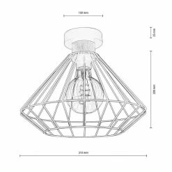 Offres ❤️ Paris prix Plafonnier Design "Gunnar" 26cm Noir 👏 -Atmosphera Soldes 5905840214288 2