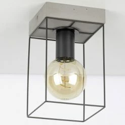 Les meilleures critiques de 🎁 Paris prix Plafonnier Design "Gretter" 22cm Gris & Noir 🌟 -Atmosphera Soldes 5905840214882 3