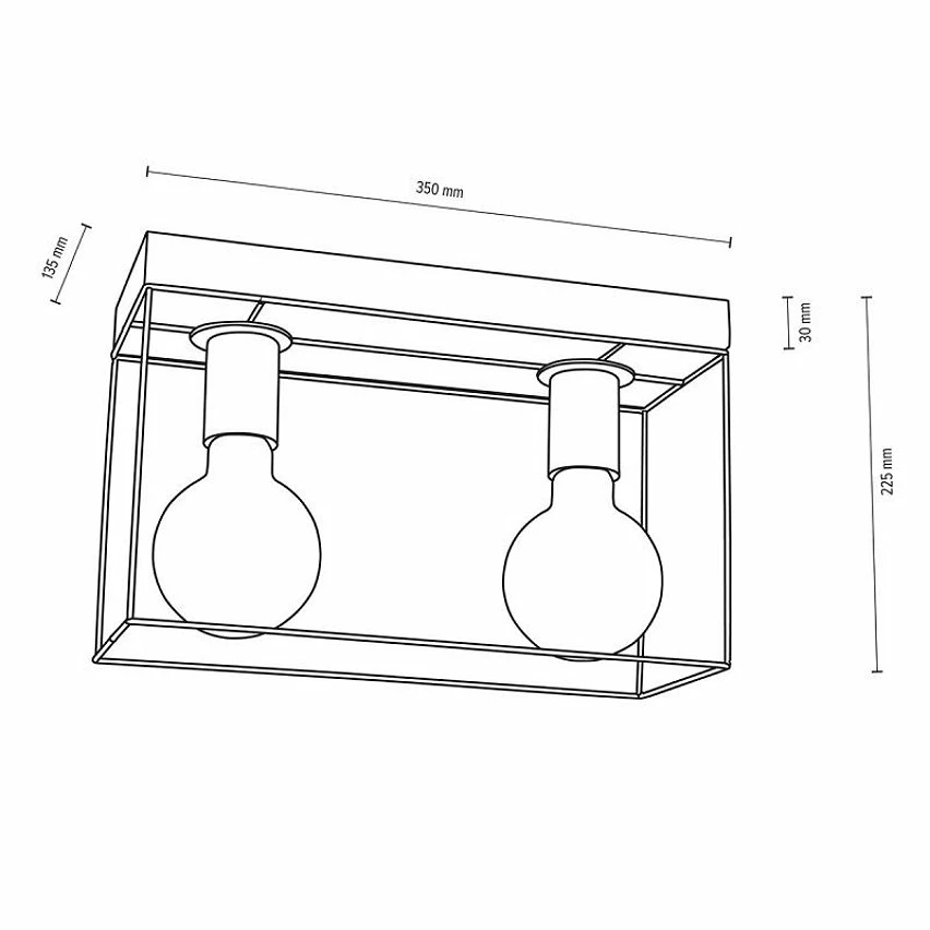 Vente flash đ Paris prix Plafonnier Design 2 TĂȘtes "Gretter" 55cm Gris & Noir â€ïž 4 Vente flash đ Paris prix Plafonnier Design 2 TĂȘtes "Gretter" 55cm Gris & Noir â€ïž â Image 2