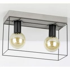 Vente flash đ Paris prix Plafonnier Design 2 TĂȘtes "Gretter" 55cm Gris & Noir â€ïž 7 Vente flash đ Paris prix Plafonnier Design 2 TĂȘtes "Gretter" 55cm Gris & Noir â€ïž -Atmosphera Soldes 5905840214905 3