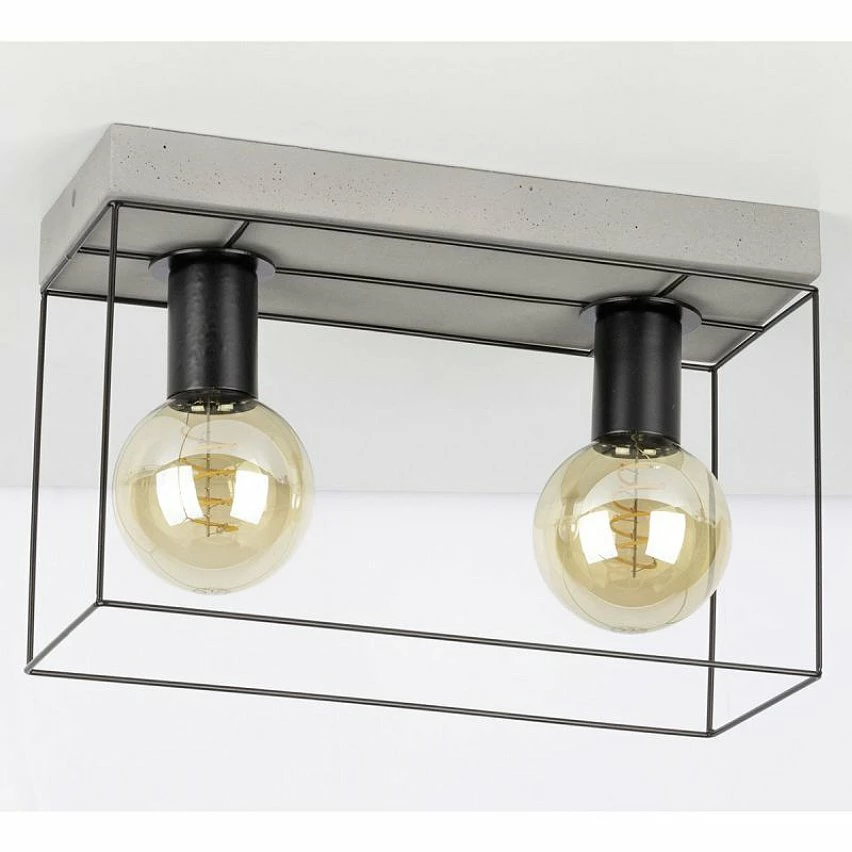 Vente flash đ Paris prix Plafonnier Design 2 TĂȘtes "Gretter" 55cm Gris & Noir â€ïž 5 Vente flash đ Paris prix Plafonnier Design 2 TĂȘtes "Gretter" 55cm Gris & Noir â€ïž â Image 3