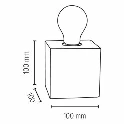 Coupon 🥰 Paris prix Lampe à Poser Carrée en Béton "Strong" 10cm Gris ✔️ -Atmosphera Soldes 5907500151803 3