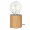 Grosses soldes 🛒 Paris prix Lampe à Poser Ronde "Trongo" 10cm Chêne Huilé 🔔 -Atmosphera Soldes 5907500157775 1