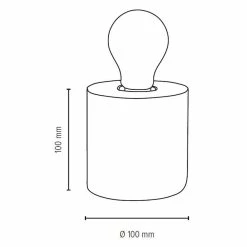 Grosses soldes 🛒 Paris prix Lampe à Poser Ronde "Trongo" 10cm Chêne Huilé 🔔 -Atmosphera Soldes 5907500157782 3