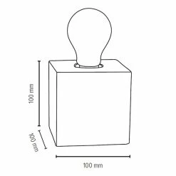 Meilleur prix 🌟 Paris prix Lampe à Poser Design "Trongo" 10cm Chêne Huilé 👍 -Atmosphera Soldes 5907500157805 5