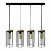 Offres 🎁 Paris prix Lampe Suspension 4 Têtes Design "Gunnar" 135cm Noir 😍 -Atmosphera Soldes 5907642769362 1