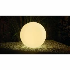 De gros 🥰 VELAMP SOLAR NOVA : Sphère LED RGB à recharge solaire 25 cm ❤️ -Atmosphera Soldes 8003910105058 3