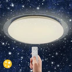 Meilleure affaire đ VELAMP STARRY: Plafonnier rond, LED 36W, 2600lm, Ă46cm. Changement de couleur et tĂ©lĂ©commande đ 11 Meilleure affaire đ VELAMP STARRY: Plafonnier rond, LED 36W, 2600lm, Ă46cm. Changement de couleur et tĂ©lĂ©commande đ -Atmosphera Soldes 8003910106536 4