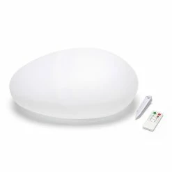 Top 10 ⌛ VELAMP SOLAR STONE: Pierre lumineuse LED (blanc + RGB) à recharge solaire. Avec télécommande 🔥