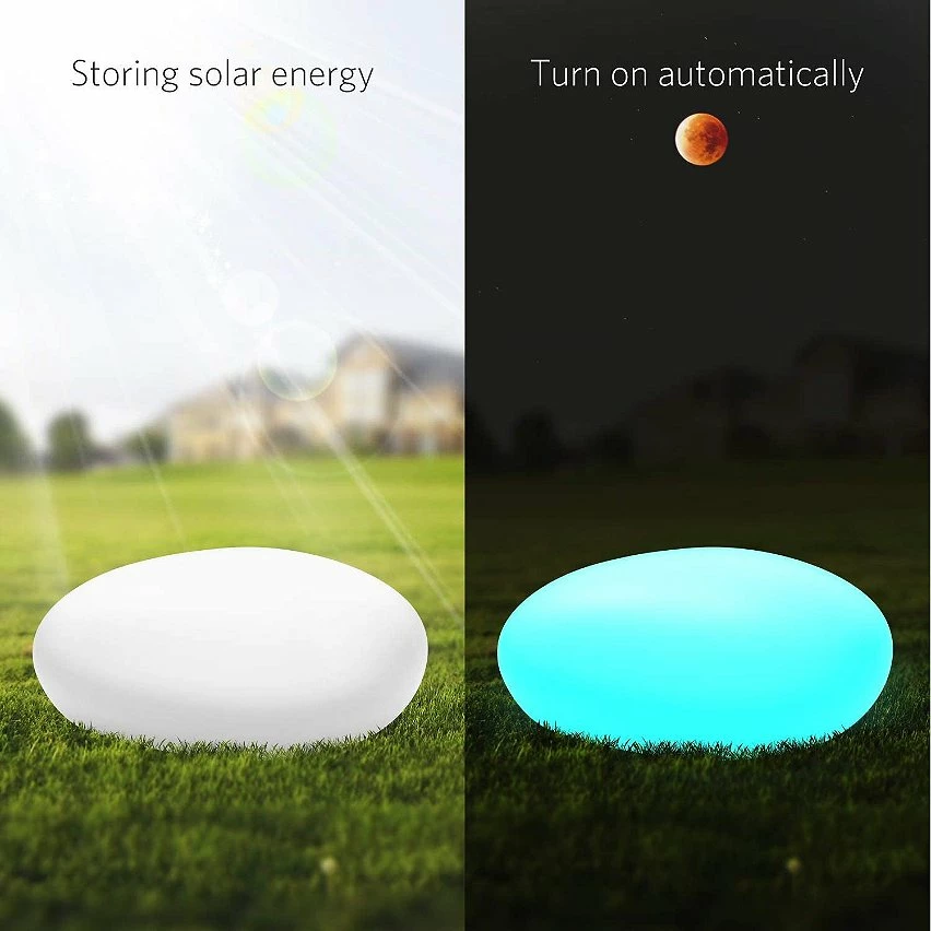 Top 10 ⌛ VELAMP SOLAR STONE: Pierre lumineuse LED (blanc + RGB) à recharge solaire. Avec télécommande 🔥 7 Top 10 ⌛ VELAMP SOLAR STONE: Pierre lumineuse LED (blanc + RGB) à recharge solaire. Avec télécommande 🔥 – Image 5