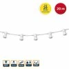 Le moins cher 👍 VELAMP PARTY LIGHT: Guirlande IP44 prolongeable 20m, 20 douilles E27, blanc 😀