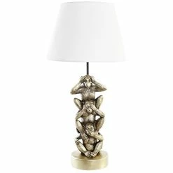 Bon marché 🎁 Item Lampe à poser dorée singes de la sagesse 61 cm ✨
