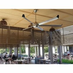 Le moins cher 🧨 Klassfan Ventilateur de plafond DC en argent avec pelles chromées 236cm avec WiFi et gradateur LED 👍 -Atmosphera Soldes 8435525600015 3