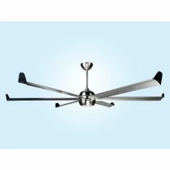 Le moins cher 🧨 Klassfan Ventilateur de plafond DC en argent avec pelles chromées 236cm avec WiFi et gradateur LED 👍 -Atmosphera Soldes 8435525600015 5