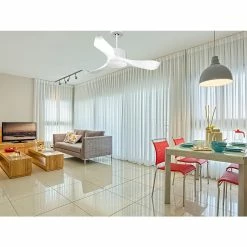 Promo 🌟 Klassfan Ventilateur de plafond Réversible Thermostat Wifi Moteur à courant continu Toits en pente Télécommande Scénarios Adaptateur 2/3 Lames 🤩 -Atmosphera Soldes 8435525600879 3