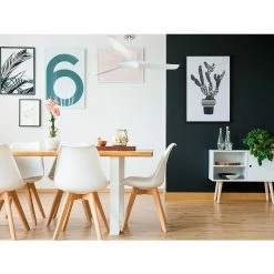 Tout neuf ✨ Klassfan Ventilateur de plafond Réversible Thermostat Wifi Moteur à courant continu Toits en pente Télécommande Scénarios Adaptateur 2/3 Lames 👏 -Atmosphera Soldes 8435525600909 4