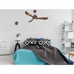 Meilleure affaire ⌛ Klassfan Ventilateur de plafond Contrôle Réversible Lumière Thermostat Dimmable Wifi Moteur à courant continu Toits en pente Télécommande Scéna 💯 -Atmosphera Soldes 8435525601296 7