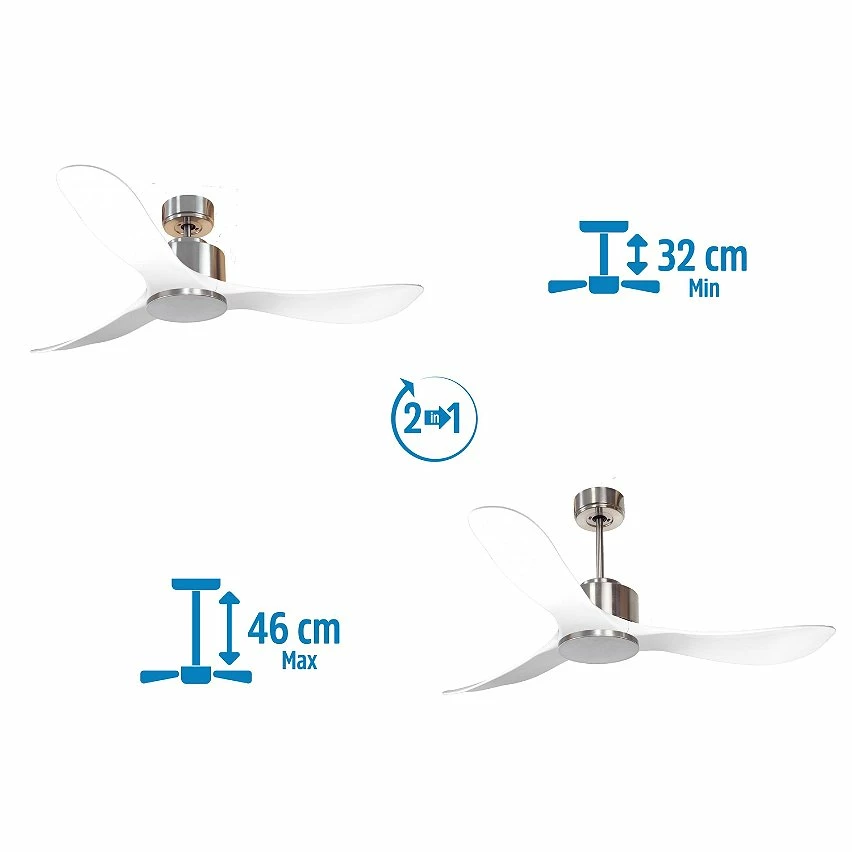 Meilleure affaire 🧨 Klassfan Ventilateur de plafond Contrôle Réversible Thermostat Wifi Moteur à courant continu Toits en pente Télécommande Scénarios Hypersilence 👍 5 Meilleure affaire 🧨 Klassfan Ventilateur de plafond Contrôle Réversible Thermostat Wifi Moteur à courant continu Toits en pente Télécommande Scénarios Hypersilence 👍 – Image 3