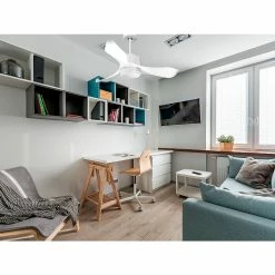 Meilleure affaire 😀 Klassfan Ventilateur de plafond Contrôle Réversible Lumière Thermostat Dimmable Wifi Moteur à courant continu Toits en pente Télécommande Scéna ⭐ -Atmosphera Soldes 8435525601401 7