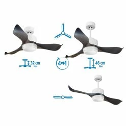 Les meilleures critiques de 😉 Klassfan Ventilateur de plafond Réversible Lumière Thermostat Dimmable Wifi Moteur à courant continu Toits en pente Télécommande Scénarios Lumi ⭐ -Atmosphera Soldes 8435525601456 3