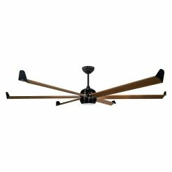 Bon marchĂ© đ Klassfan Ventilateur de plafond DC pales en bois 236cm avec WiFi et dimmer LED â