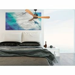 De gros 😉 Klassfan Ventilateur de plafond Réversible Thermostat Wifi Moteur à courant continu Toits en pente Télécommande Scénarios Hypersilence Mémoire 🧨 -Atmosphera Soldes 8435525603603 3