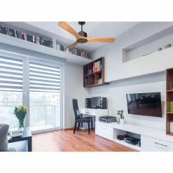 De gros 😉 Klassfan Ventilateur de plafond Réversible Thermostat Wifi Moteur à courant continu Toits en pente Télécommande Scénarios Hypersilence Mémoire 🧨 -Atmosphera Soldes 8435525603603 7