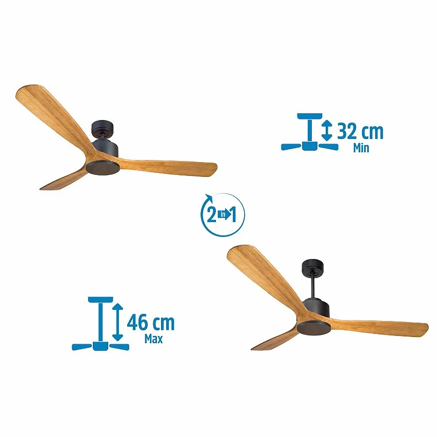 Acheter ⭐ Klassfan Ventilateur de plafond Réversible Thermostat Wifi Moteur à courant continu Toits en pente Télécommande Scénarios Hypersilence Mémoire 😍 5 Acheter ⭐ Klassfan Ventilateur de plafond Réversible Thermostat Wifi Moteur à courant continu Toits en pente Télécommande Scénarios Hypersilence Mémoire 😍 – Image 3