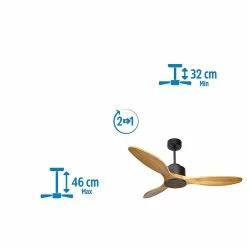 Meilleure vente 😍 Klassfan Ventilateur de plafond Réversible Thermostat Wifi Moteur à courant continu Toits en pente Télécommande Scénarios Hypersilence Mémoire ✔️ 12 Meilleure vente 😍 Klassfan Ventilateur de plafond Réversible Thermostat Wifi Moteur à courant continu Toits en pente Télécommande Scénarios Hypersilence Mémoire ✔️ -Atmosphera Soldes 8435525603641 4