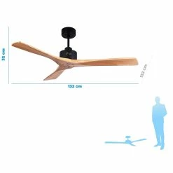 Top 10 🤩 Klassfan Ventilateur de plafond DC pales en bois 132cm avec 6 vitesses et Wifi 😍 -Atmosphera Soldes 8435525604181 5