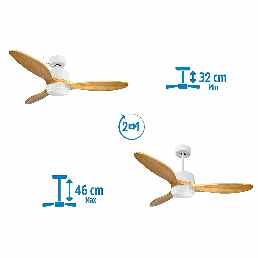 Top 10 😉 Klassfan Ventilateur de plafond Réversible Lumière Thermostat Dimmable Wifi Moteur à courant continu Toits en pente Télécommande Scénarios Lumi 🔔 4 Top 10 😉 Klassfan Ventilateur de plafond Réversible Lumière Thermostat Dimmable Wifi Moteur à courant continu Toits en pente Télécommande Scénarios Lumi 🔔 – Image 2