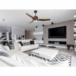 Tout neuf 🔥 Klassfan Ventilateur de plafond Réversible Lumière Thermostat Dimmable Wifi Moteur à courant continu Toits en pente Télécommande Scénarios Lumi 🤩 -Atmosphera Soldes 8435525607458 4