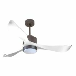 Budget đ Klassfan Ventilateur de plafond RĂ©versible LumiĂšre Thermostat Dimmable Wifi Moteur Ă courant continu Toits en pente TĂ©lĂ©commande ScĂ©narios Lumi đ