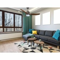 Tout neuf 😍 Klassfan Ventilateur de plafond Réversible Lumière Thermostat Dimmable Wifi Moteur à courant continu Toits en pente Télécommande Scénarios Lumi 👏 -Atmosphera Soldes 8435525607571 7