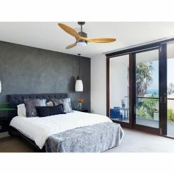 Tout neuf 🥰 Klassfan Ventilateur de plafond Réversible Lumière Thermostat Dimmable Wifi Moteur à courant continu Toits en pente Télécommande Scénarios Lumi ✔️ -Atmosphera Soldes 8435525607601 5