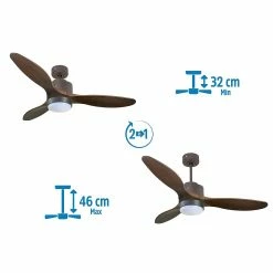 Tout neuf 👏 Klassfan Ventilateur de plafond Réversible Lumière Thermostat Dimmable Wifi Moteur à courant continu Toits en pente Télécommande Scénarios Lumi 👍 -Atmosphera Soldes 8435525607625 4