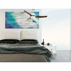 Vente flash ❤️ Klassfan Ventilateur de plafond Réversible Lumière Thermostat Dimmable Wifi Moteur à courant continu Toits en pente Télécommande Scénarios Lumi 😍 -Atmosphera Soldes 8435525608462 7