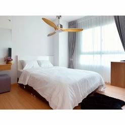 Meilleure vente ⌛ Klassfan Ventilateur de plafond Réversible Thermostat Wifi Moteur à courant continu Toits en pente Télécommande Scénarios Hypersilence Mémoire 🌟 -Atmosphera Soldes 8435525608691 6