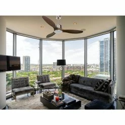 Meilleure vente ⭐ Klassfan Ventilateur de plafond Réversible Thermostat Wifi Moteur à courant continu Toits en pente Télécommande Scénarios Hypersilence Mémoire 🌟 -Atmosphera Soldes 8435525608752 7